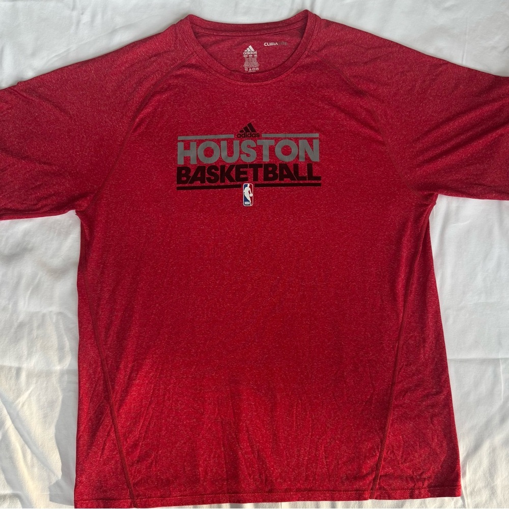 Houston Rockets NBA Adidas Red Houston Basketball Shirt